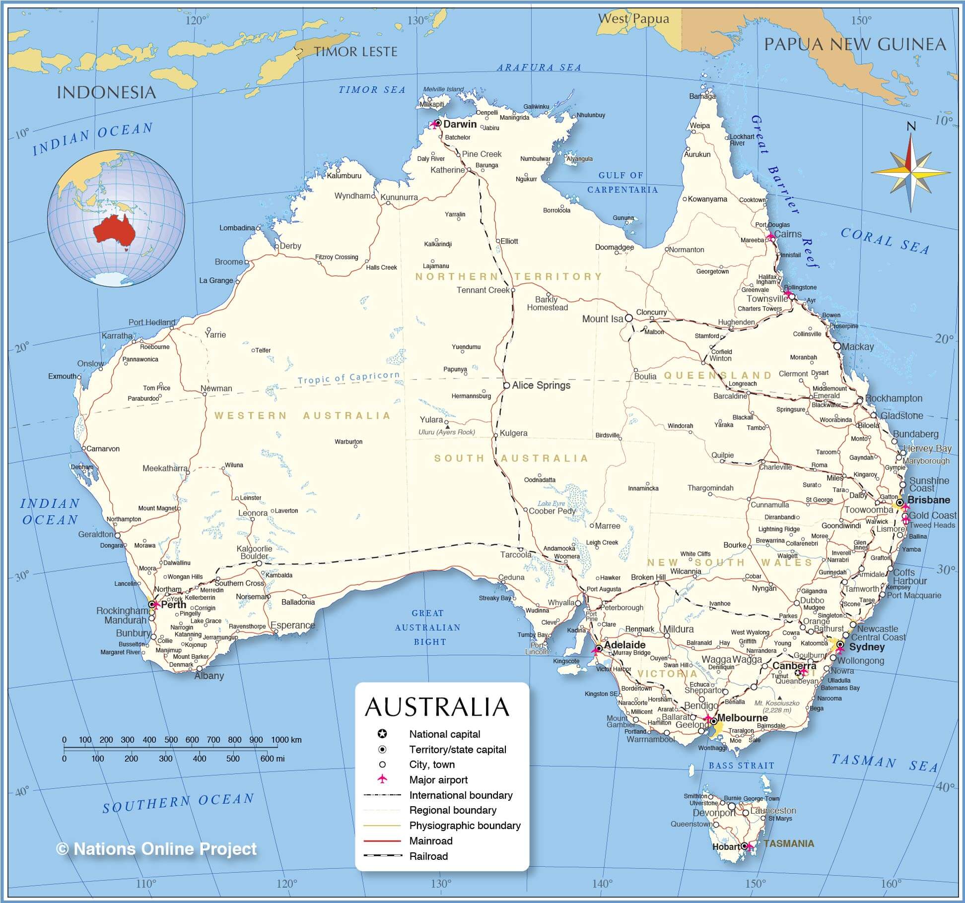 australia political map