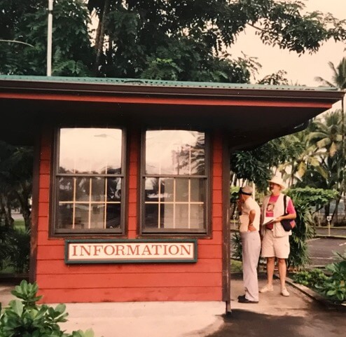 Information booth outdoors