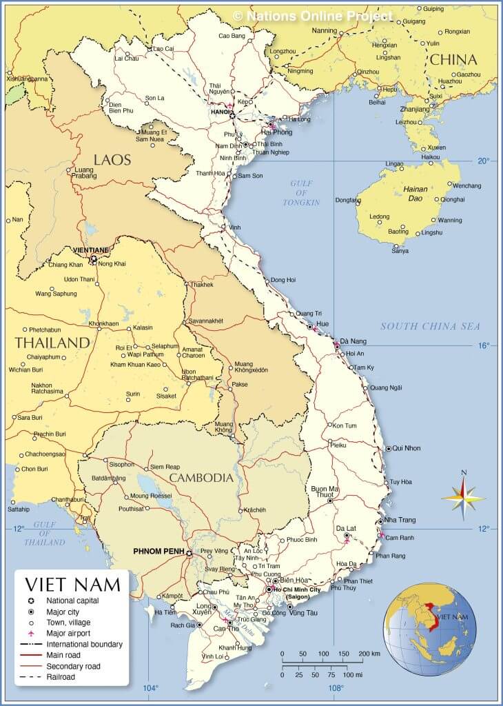 Map of Vietnam