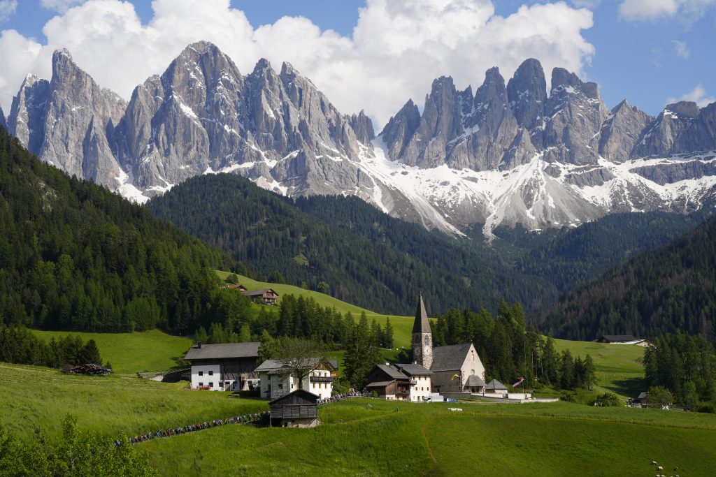 snowy mountains