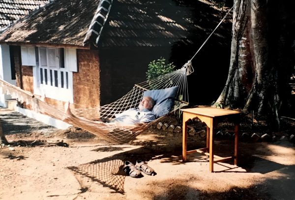 man in a hammock