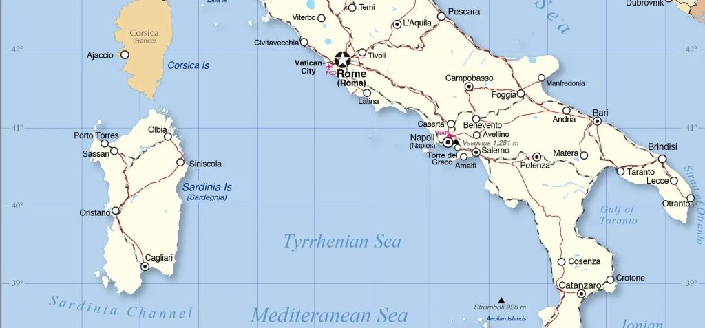 map Italy 